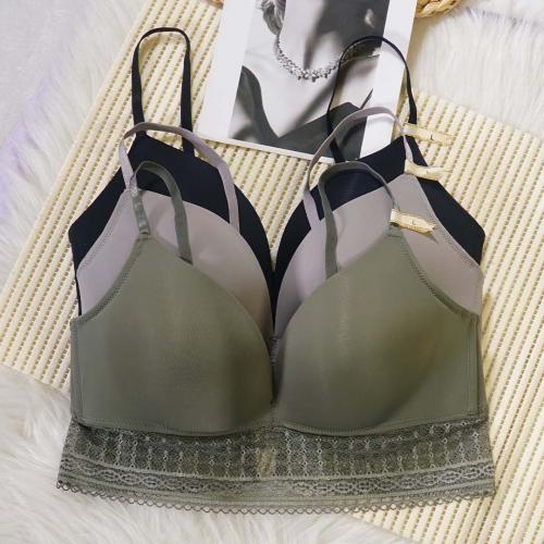 光面舒適無痕無鋼圈性感蕾絲花邊內衣