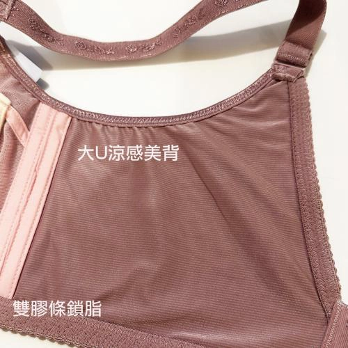 涼感大U美背透氣洞杯養脂內衣-軟鋼圈